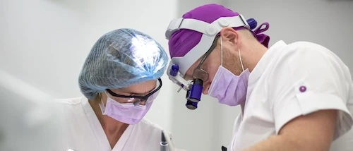 During wisdom tooth extraction